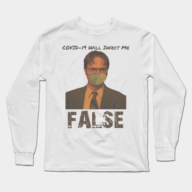 Dwight Schrute COVID-19 Long Sleeve T-Shirt by NoRegrets